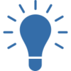 blue lightbulb