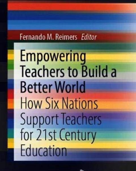 multicolor cover of the book: Empowering teachers to build a better world